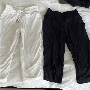 Lot of 2 Lululemon dance lounge Capri
